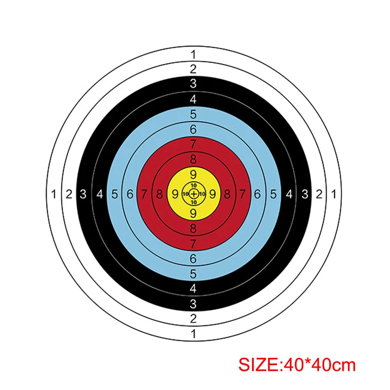 Archery Target Face - 1A 10 stuks Professionele boogschietdoelen Papieren