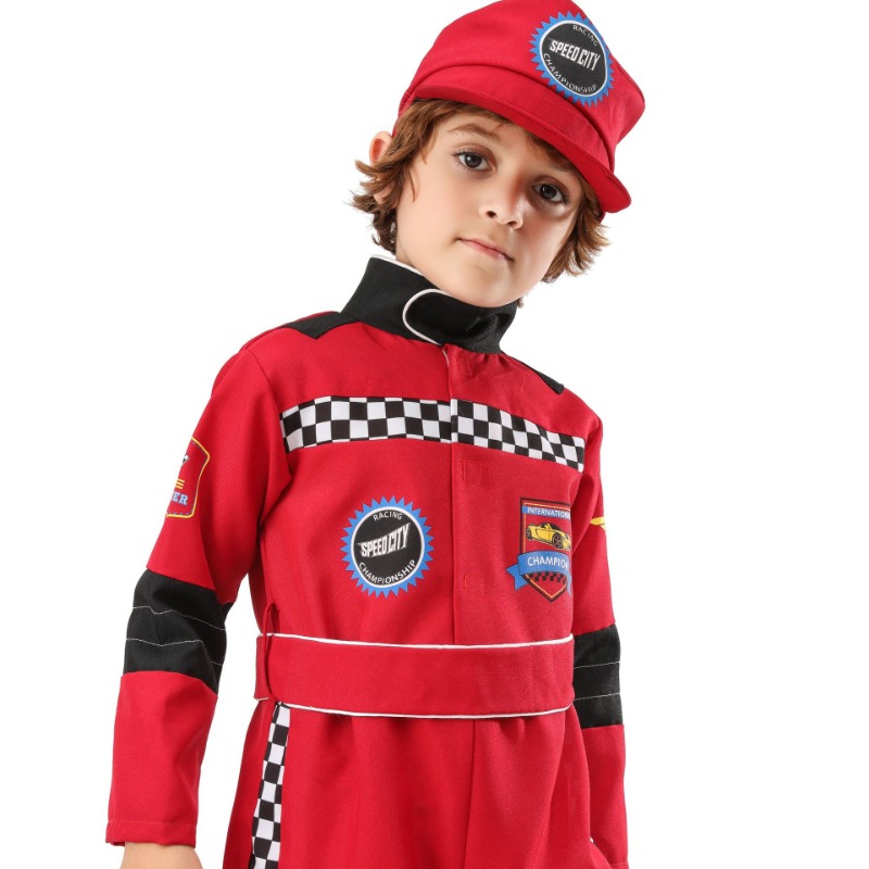 Sports Equipment For Boys - Jongen Rode Racer Cosplay Kostuum Halloween