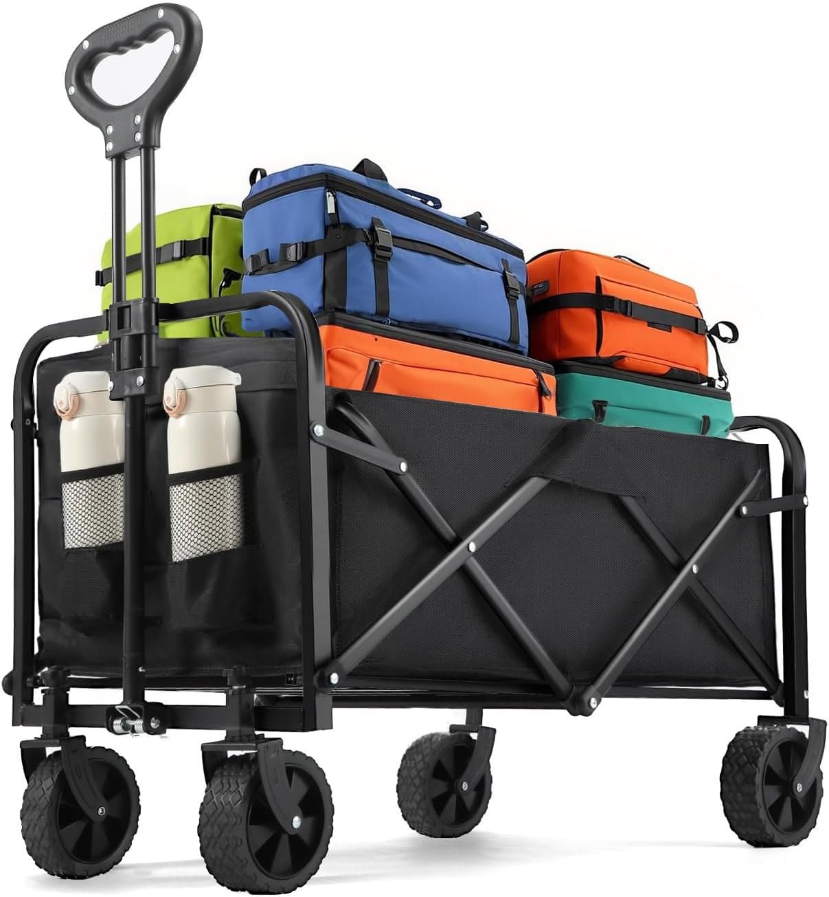 Sports Equipment Wagon - Campingwagen All-Terrain zware opvouwbare handkar, campingkar