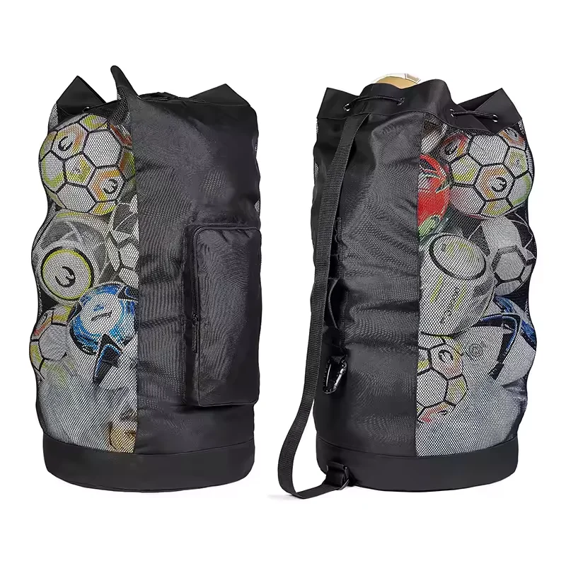 Xl Sports Equipment Bag - Zware XL voetbalnettas met verstelbare schouderband,