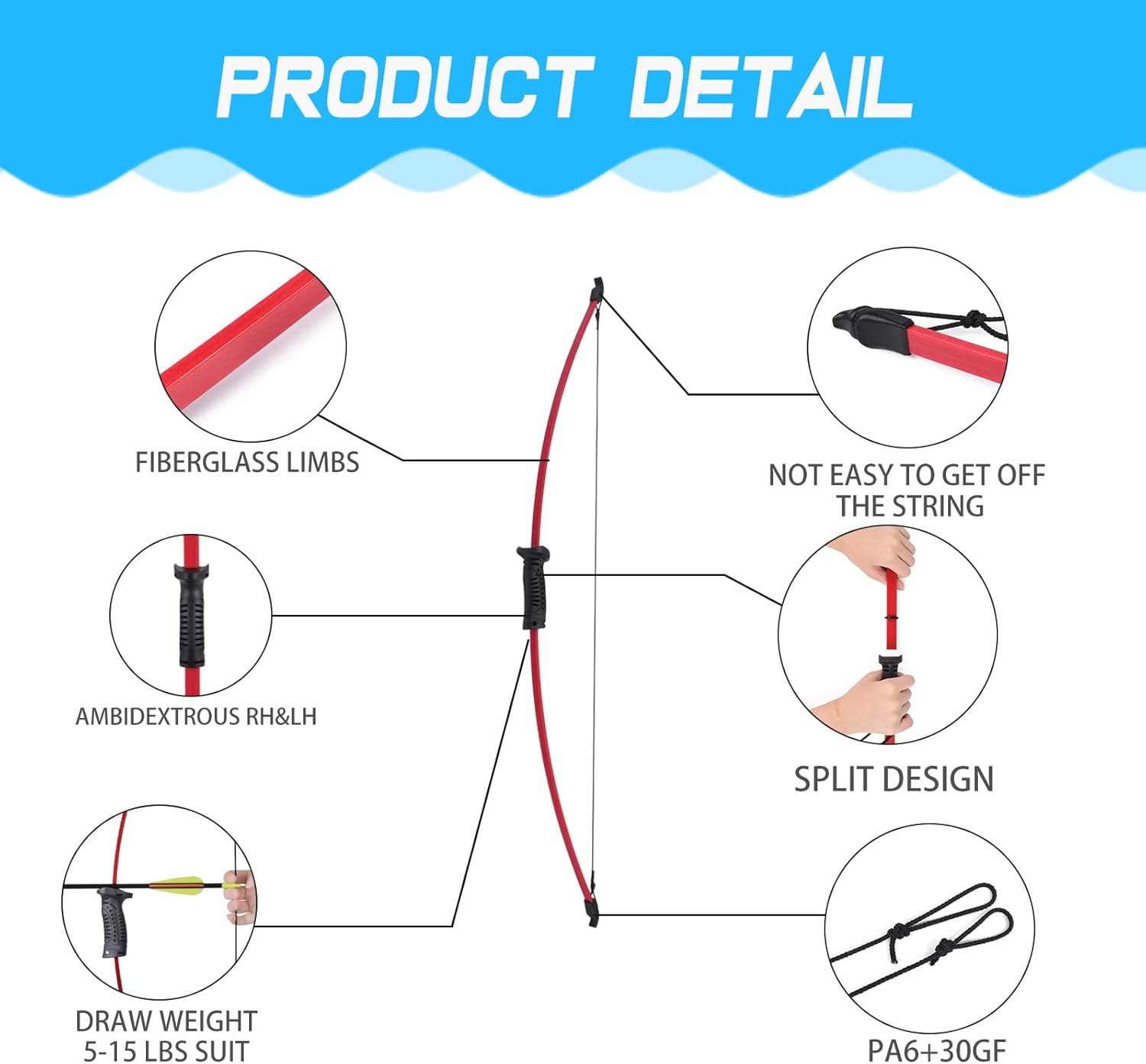 Archery Target Face - Recurve boog en pijlset voor buiten,