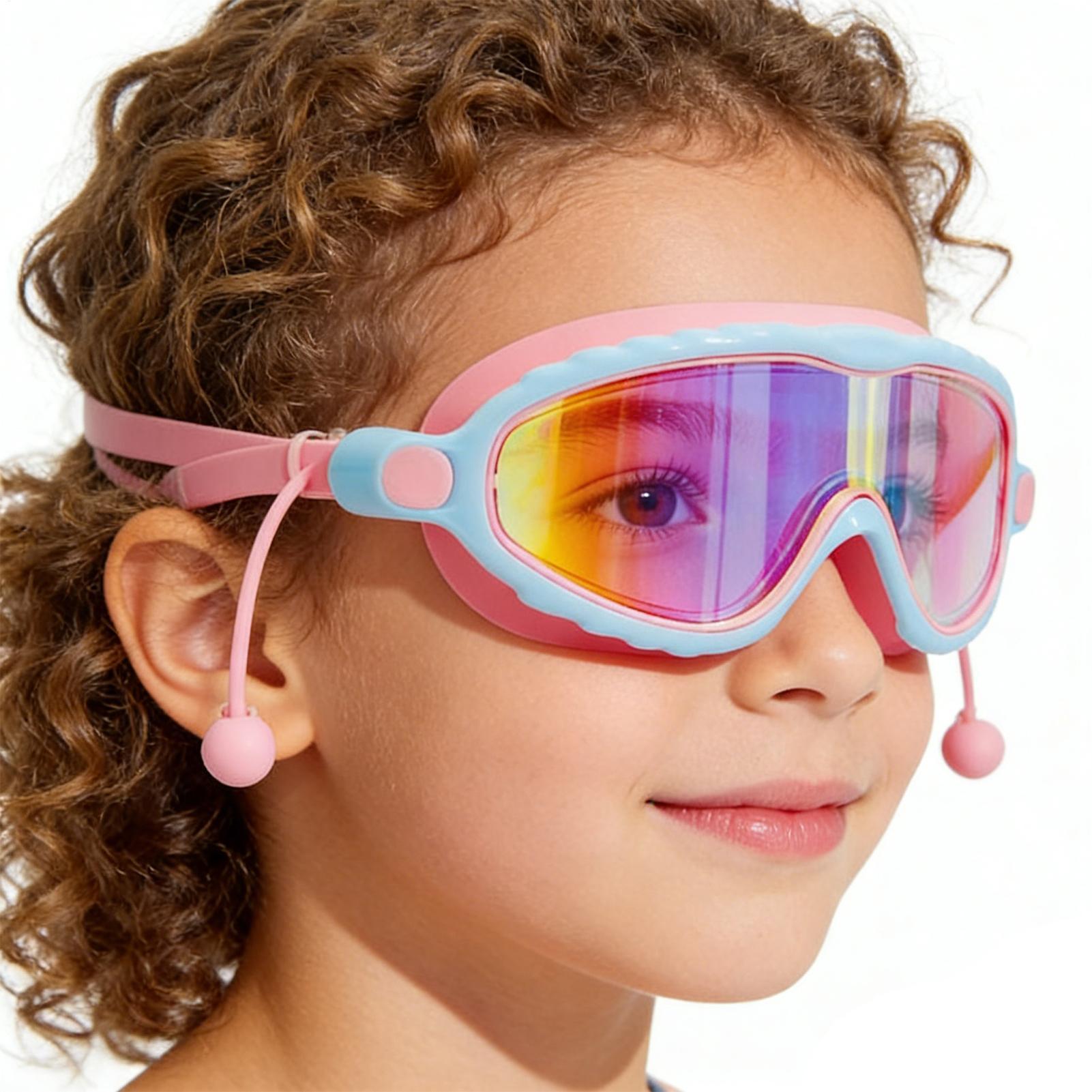 Swimming Goggles Anti Fog - Kinderbril voor zwemmen Anti-condens UV-bescherming Jeugdzwembril