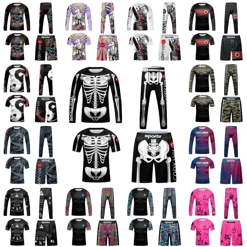 Sports Equipment For Boys - Kids Jiu Jitsu MMA BJJ Rashguard