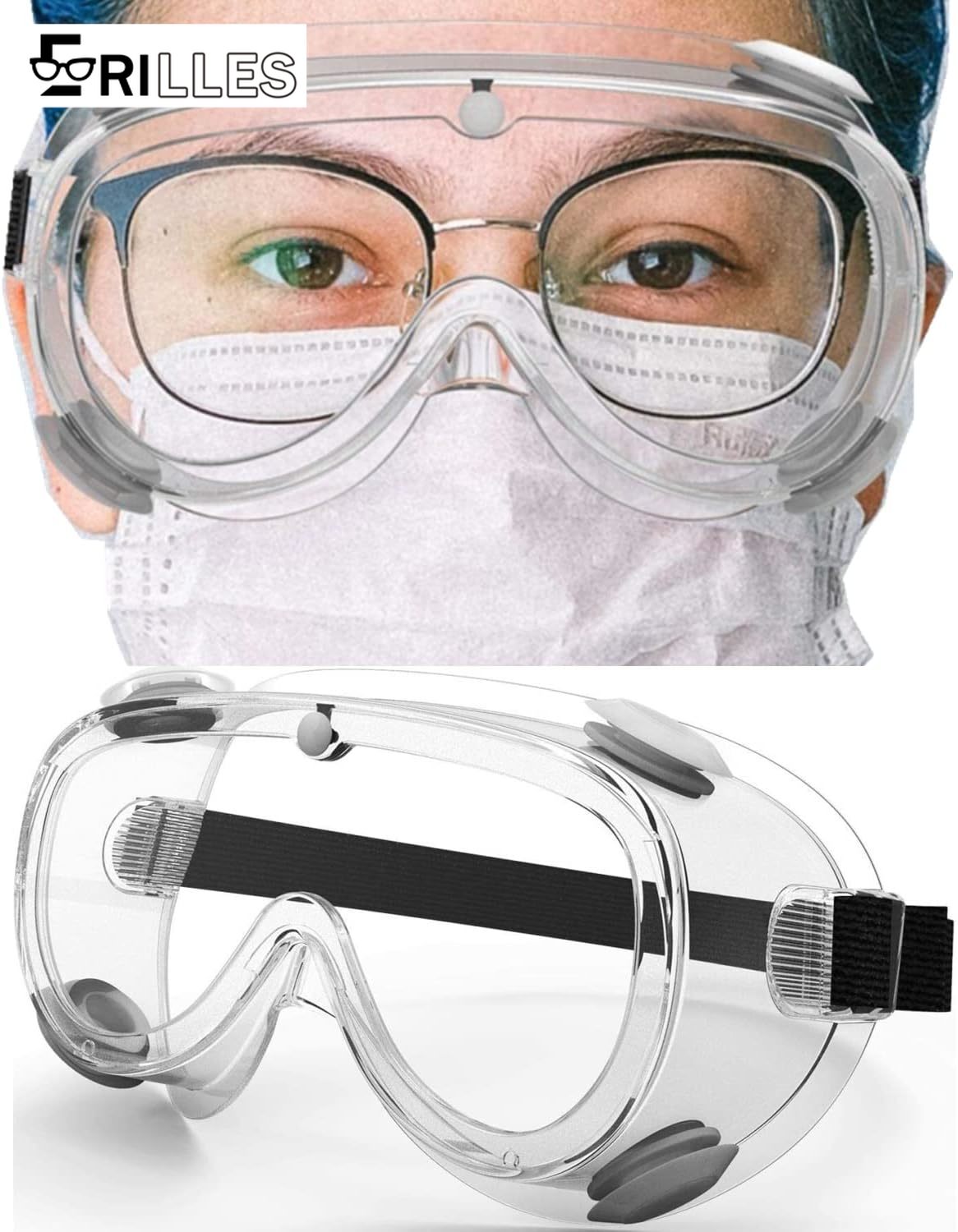 Swimming Goggles Anti Fog - Veiligheidsbril voor watersporten, anticondens met UV-bescherming,