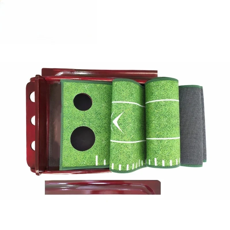 Golf Putting Mat - Houten Indoor Draagbare Groene Mat Trainingshulpmiddel,