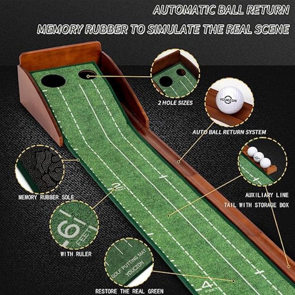 Afneembare golfputter oefenset - Golf Putting Mat recensie en prijs