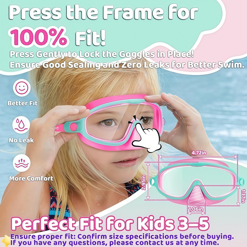 Zwembril voor kinderen met neu - Swimming Goggles Anti Fog recensie en prijs
