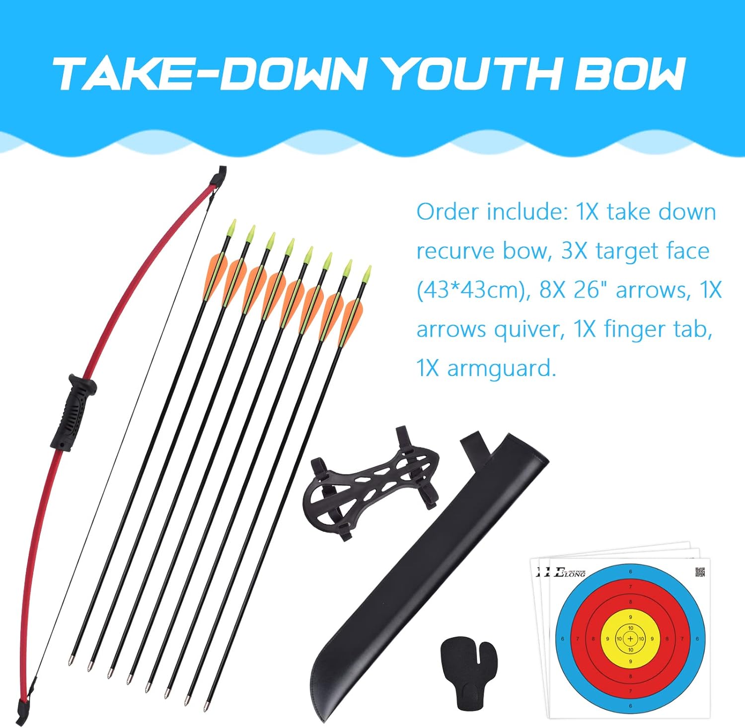 Recurve boog en pijlset voor b - Archery Target Face recensie en prijs