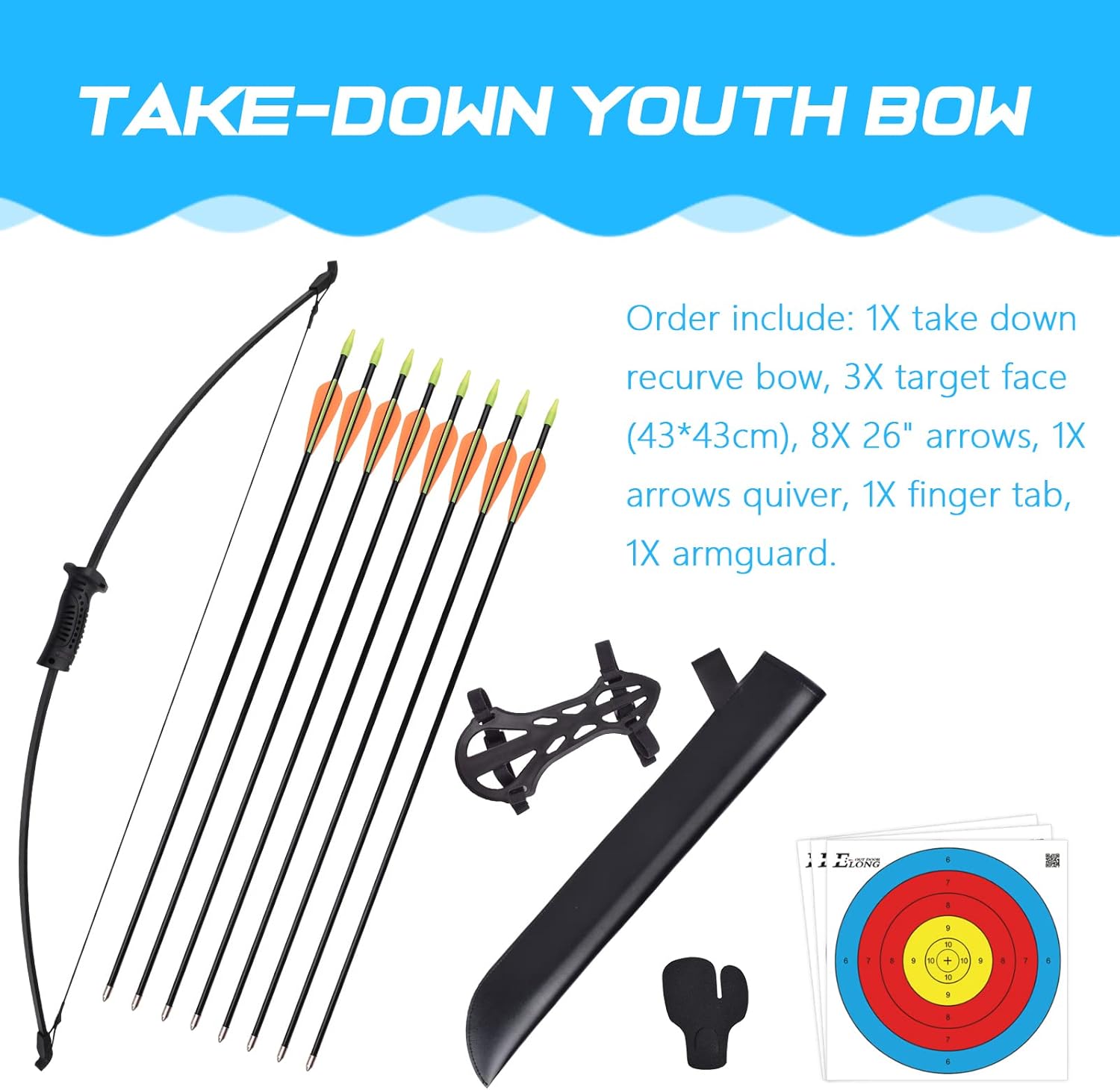 Recurve boog en pijlset voor b - Archery Target Face recensie en prijs
