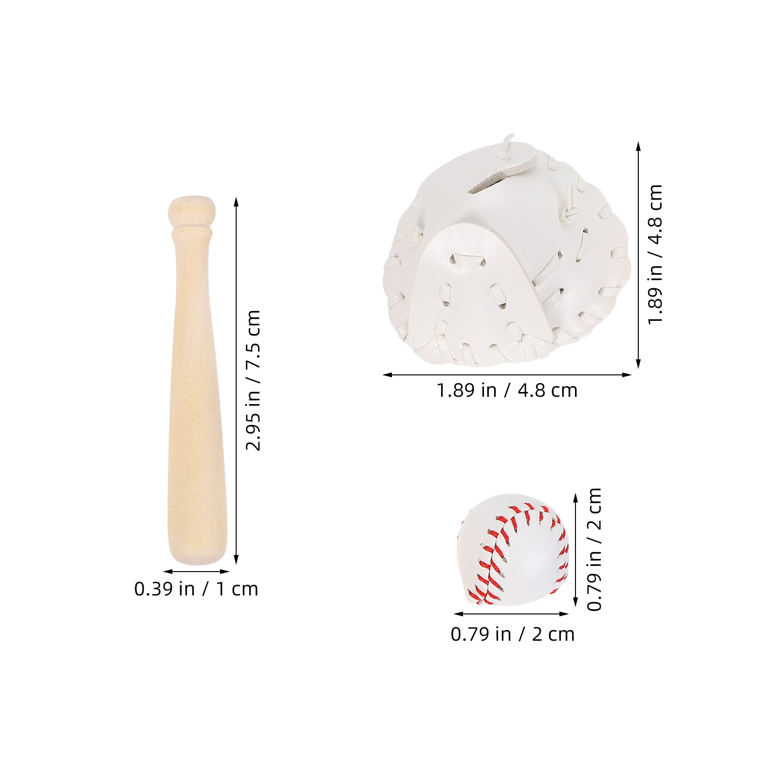 2 sets miniatuur honkbalknuppe - Sports Equipment Bat recensie en prijs