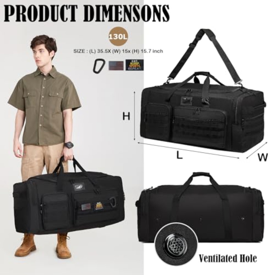 130L Extra Grote Reistas voor  - Xl Sports Equipment Bag recensie en prijs