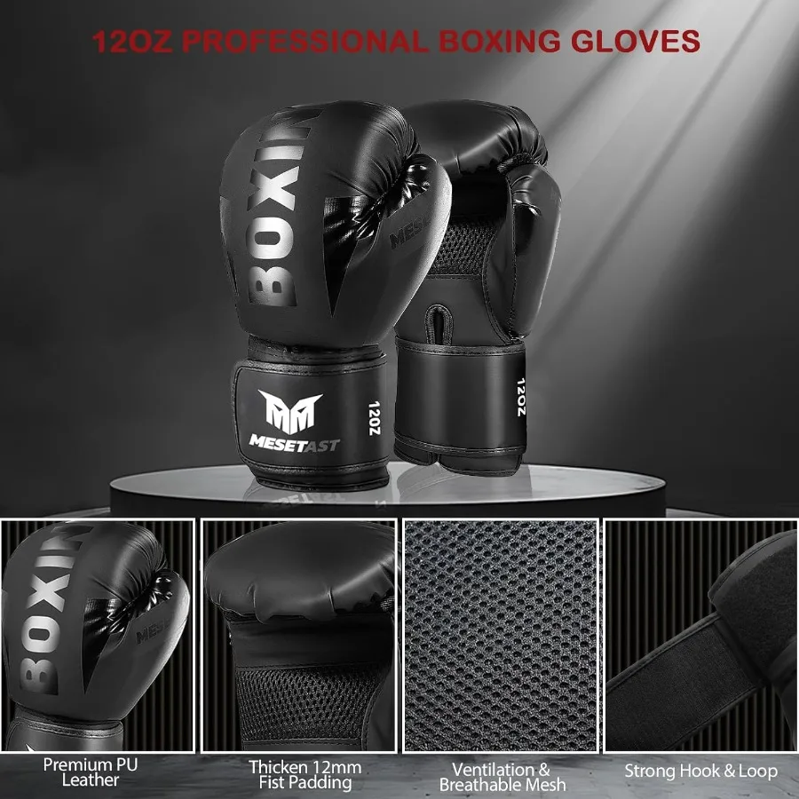 4ft zware bokszakset voor volw - Boxing Glove Set recensie en prijs