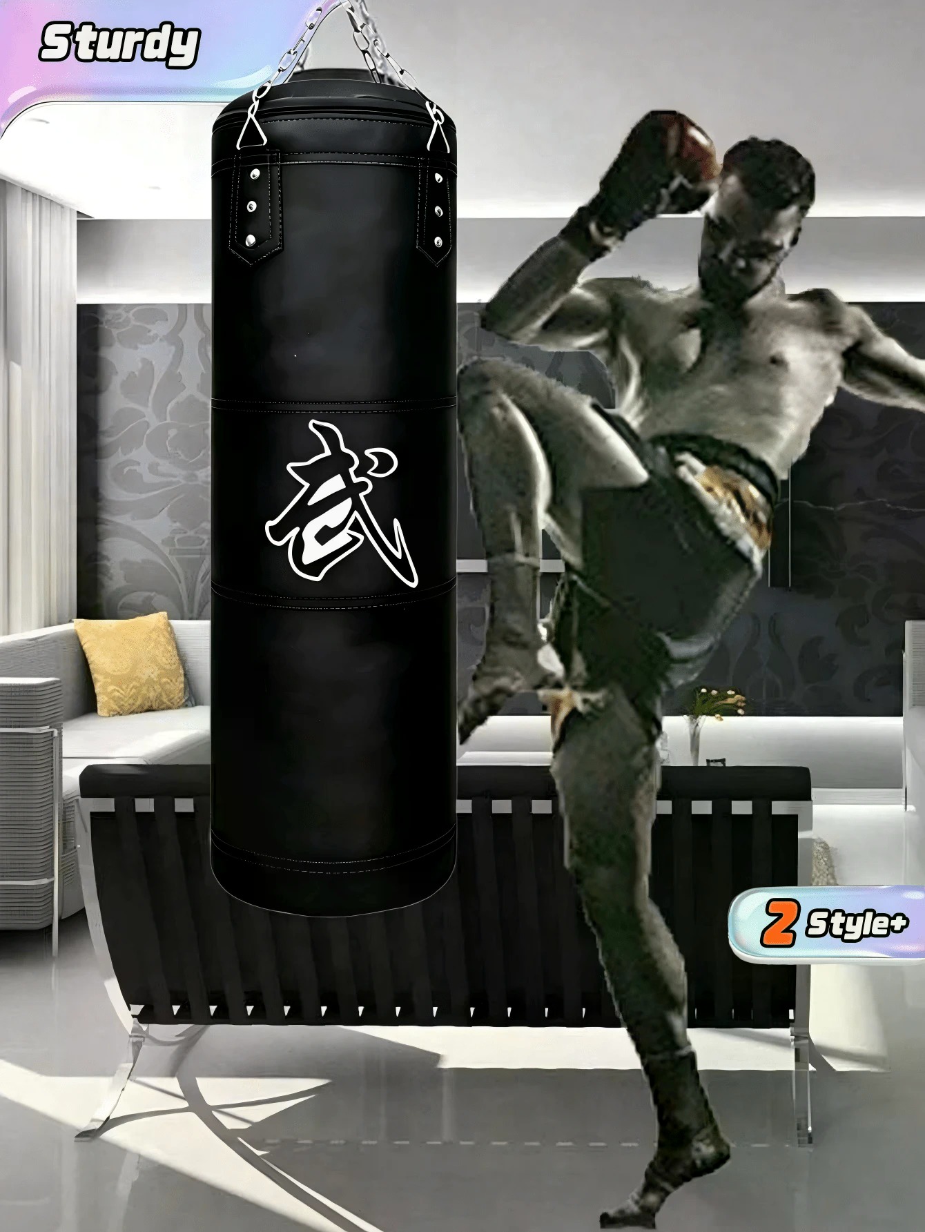Een set hangende bokszakken vo - Boxing Glove Set recensie en prijs