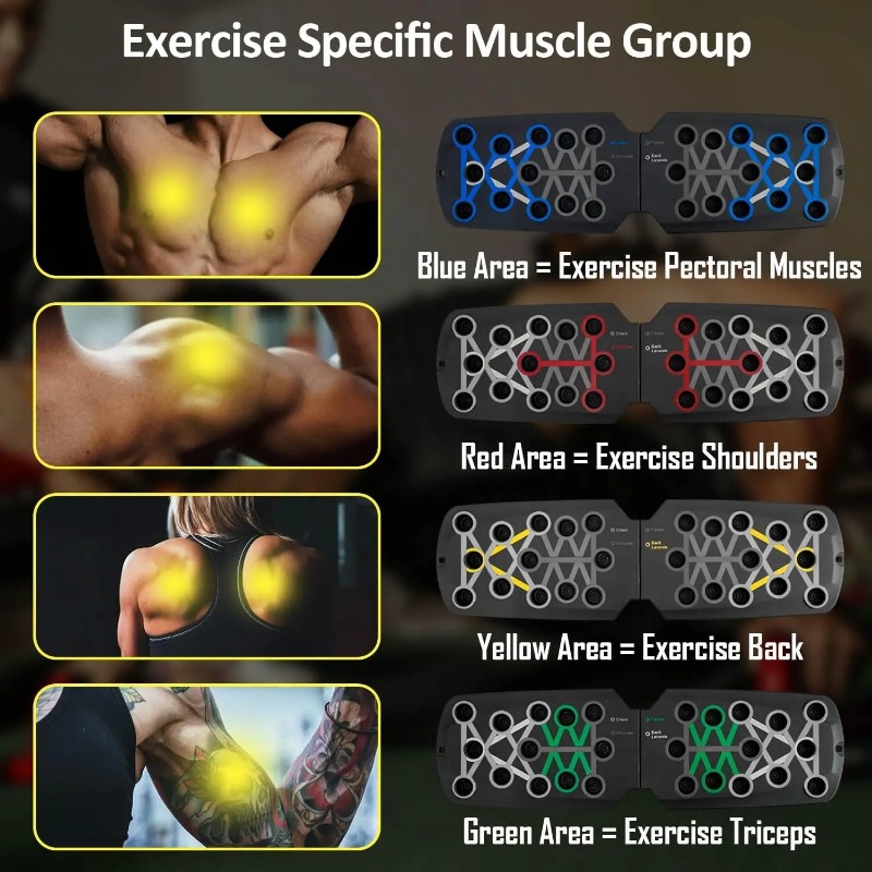 Opvouwbaar push-up board met w - Sports Equipment List recensie en prijs